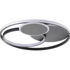 Ø 50 cm, 5200 lm, 3000-6500 K, dimmbar, Fernbedienung, schwarz Ø 50 cm, 5200 lm, 3000-6500 K, dimmbar, Fernbedienung, schwarz ^ Brilliant Sale
