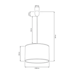 Brilliant Esher Pendelleuchte 38cm schwarz | 1x A60, E27, 40W, geeignet für Normallampen (nicht enthalten) Online