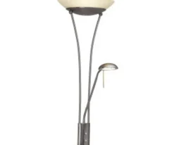 Finn LED Deckenfluter mit Lesearm dimmbar warmweiß ^ Brilliant New