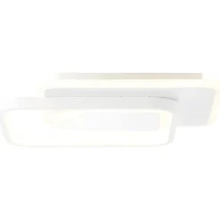 Geron Wand- und Deckenleuchte 31x31cm weiß Innenleuchten,Deckenleuchten,-dekorativ | 1x 24W LED integriert, (Lichtstrom: 3138lm, Lichtfarbe: 3000K) | Energiesparend und langlebig durch LED-E ^ Brilliant Clearance