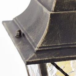 Janel Außenstandleuchte 120cm schwarz gold | 1x A60, E27, 60W, geeignet für Normallampen (nicht enthalten) ^ Brilliant Outlet