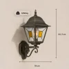 Brilliant Janel Außenwandleuchten - 1 Stück Außenlampe Schwarz Gold, IP44, E27 Fassung (Leuchtmittel nicht inkl.), Dimmbar, Wetterfest für Garten, Terrasse & Eingang New