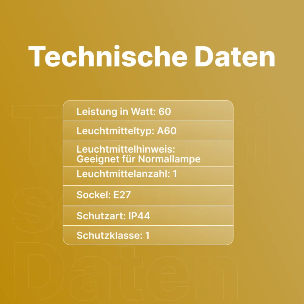 Brilliant Janel Außenwandleuchten - 1 Stück Außenlampe Schwarz Gold, IP44, E27 Fassung (Leuchtmittel nicht inkl.), Dimmbar, Wetterfest für Garten, Terrasse & Eingang New