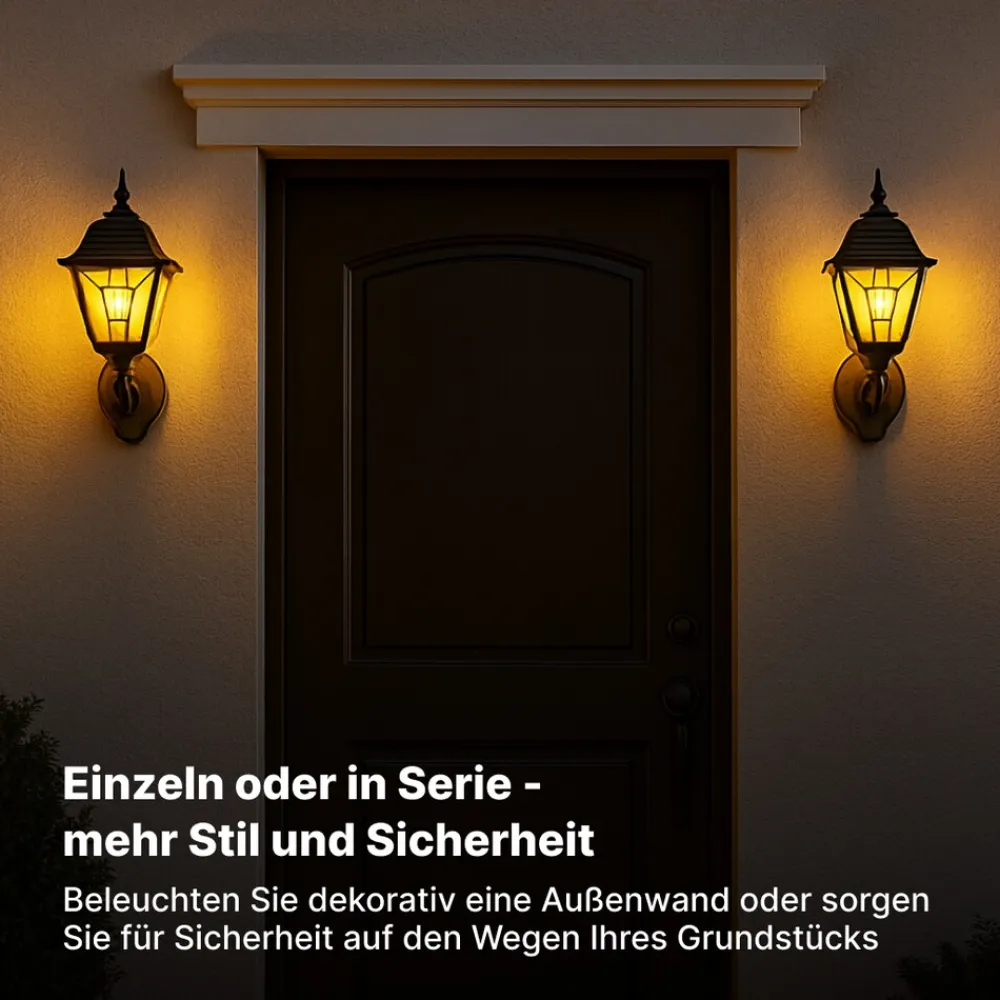 Brilliant Janel Außenwandleuchten - 1 Stück Außenlampe Schwarz Gold, IP44, E27 Fassung (Leuchtmittel nicht inkl.), Dimmbar, Wetterfest für Garten, Terrasse & Eingang New