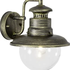 Brilliant Lampe Artu Außenwandleuchte hängend schwarz gold | 1x A60, E27, 60W, geeignet für Normallampen (nicht enthalten) | IP-Schutzart: 44 - spritzwassergeschützt Outlet