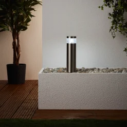 Brilliant Lampe Avon LED Außensockelleuchte 30cm edelstahl | 1x 6W LED integriert (SMD), (180lm, 6500K) | IP-Schutzart: 44 - spritzwassergeschützt Clearance