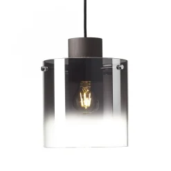 Brilliant Lampe Beth Pendelleuchte 3flg Kaffee/rauchglas | 3x A60, E27, 60W, g.f. Normallampen n. ent. | In der Höhe einstellbar / Kabel kürzbar | Für LED-Leuchtmittel geeignet Discount