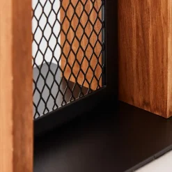 Lampe, Calandra Tischleuchte schwarz/holzfarbend, 1x A60, E27, 42W, Holz aus nachhaltiger Waldwirtschaft (FSC) ^ Brilliant Online