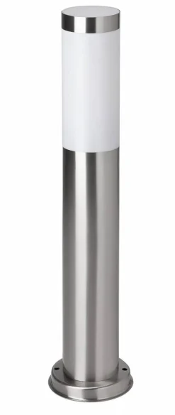 Brilliant Lampe Chorus Außensockelleuchte 51cm edelstahl | 1x A60, E27, 20W, geeignet für Normallampen (nicht enthalten) | IP-Schutzart: 44 - spritzwassergeschützt New