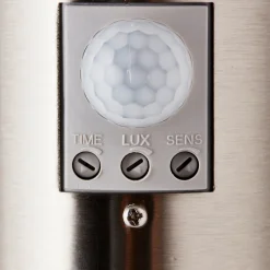 Brilliant Lampe Chorus Außenwandfackel Bewegungsmelder edelstahl | 1x A60, E27, 20W, geeignet für Normallampen (nicht enthalten) | IP-Schutzart: 44 - spritzwassergeschützt Hot