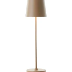 Lampe Kaami LED Außentischleuchte 37cm cappuccino matt Metall/Bambus gold 2 W LED integriert ^ Brilliant Online
