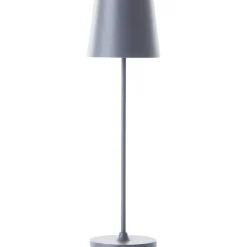 Lampe Kaami LED Außentischleuchte 37cm grau matt Metall grau 2 W LED integriert ^ Brilliant Online