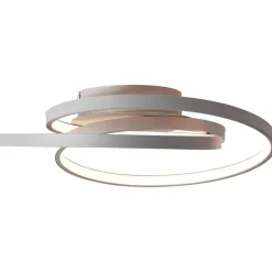 Brilliant Lampe Labyrinth LED Deckenleuchte 40cm grau | 1x 42W LED integriert (SMD), (4775lm, 3000K) | Energiesparend und langlebig durch LED-Einsatz Online