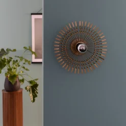 Brilliant Lampe, Mendoza Wandleuchte 33cm gold, Metall, 1x A60, E27, 40W,Normallampen (nicht enthalten) Hot