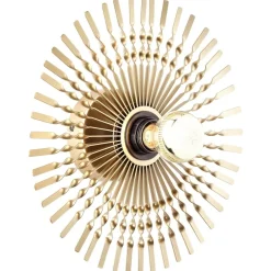 Brilliant Lampe, Mendoza Wandleuchte 33cm gold, Metall, 1x A60, E27, 40W,Normallampen (nicht enthalten) Hot