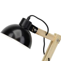 Lampe Moda Tischleuchte schwarz | 1x A60, E27, 25W, geeignet für Normallampen (nicht enthalten) | Mit Schnurzwischenschalter ^ Brilliant