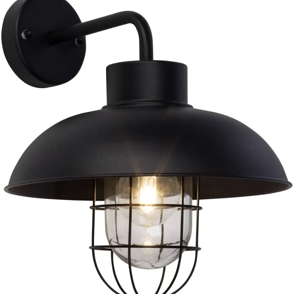 Brilliant Lampe Portland Außenwandleuchte hängend schwarz | 1x A60, E27, 60W, geeignet für Normallampen (nicht enthalten) | IP-Schutzart: 44 - spritzwassergeschützt Outlet