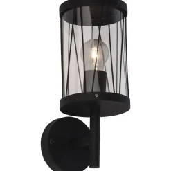 Brilliant Lampe Reed Außenwandleuchte stehend schwarz matt | 1x A60, E27, 60W, geeignet für Normallampen (nicht enthalten) | IP-Schutzart: 44 - spritzwassergeschützt Hot