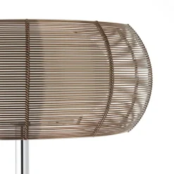 Brilliant Lampe Relax Standleuchte 2flg bronze/chrom | 2x A60, E27, 30W, g.f. Normallampen n. ent. | Mit Fußschalter | Für LED-Leuchtmittel geeignet Discount