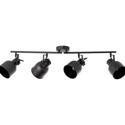 Lampe, Rolet Spotrohr 4flg sand schwarz, Metall, 4x D45, E14, 18W,Tropfenlampen (nicht enthalten) ^ Brilliant Discount