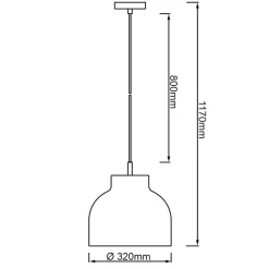 Lampe, Sven Pendelleuchte 1flg türkis, Metall, 1x A60, E27, 40W,Normallampen (nicht enthalten) ^ Brilliant Hot