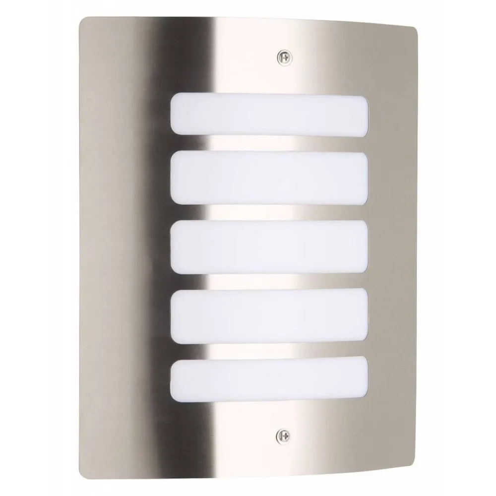 Lampe Todd Außenwandleuchte edelstahl | 1x A60, E27, 60W, geeignet für Normallampen (nicht enthalten) | IP-Schutzart: 44 - spritzwassergeschützt ^ Brilliant Outlet