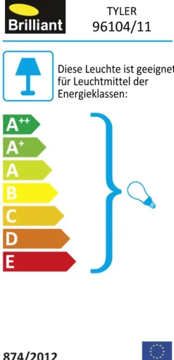 Lampe Tyler Außenwandleuchte titan | 1x A60, E27, 60W, geeignet für Normallampen (nicht enthalten) | IP-Schutzart: 44 - spritzwassergeschützt ^ Brilliant Outlet