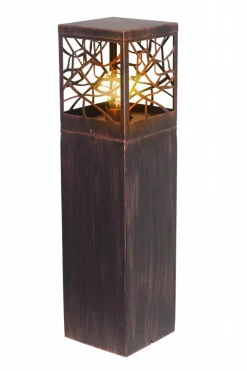 Brilliant Lampe Whitney Außensockelleuchte 59cm rostfarbend | 1x A60, E27, 60W, geeignet für Normallampen (nicht enthalten) | IP-Schutzart: 44 - spritzwassergeschützt Hot