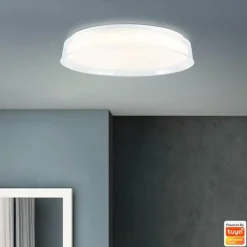 Brilliant Leanna LED Deckenleuchte 41cm transparent/weiß Tuya-App | 1x LED integriert, 24W LED integriert, (Lichtstrom: 2400lm, Lichtfarbe: 3000-6500K) Sale