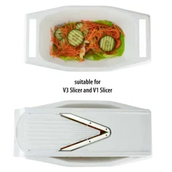 Börner Auffangschale für V3 TrendLine Küchenhobel Salatschüssel V-Hobel Zubehör Auffangbehälter Gemüsehobel Orange
