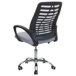MCW Bürostuhl -L44, Schreibtischstuhl Computerstuhl, ergonomische Rückenlehne, Netzbezug Stoff/Textil ~ grau Hot