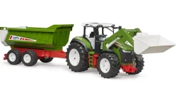 Bruder 03452 ROADMAX Traktor mit Frontlader und Kippanhänger Outlet