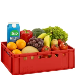 BURI Eurofleischkiste Verschiedene Größen   / / Rot Clearance