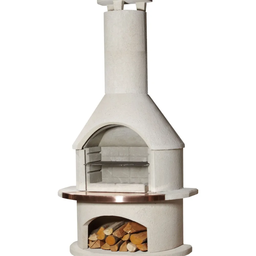 buschbeck Rondo Gartengrillkamin weiß New