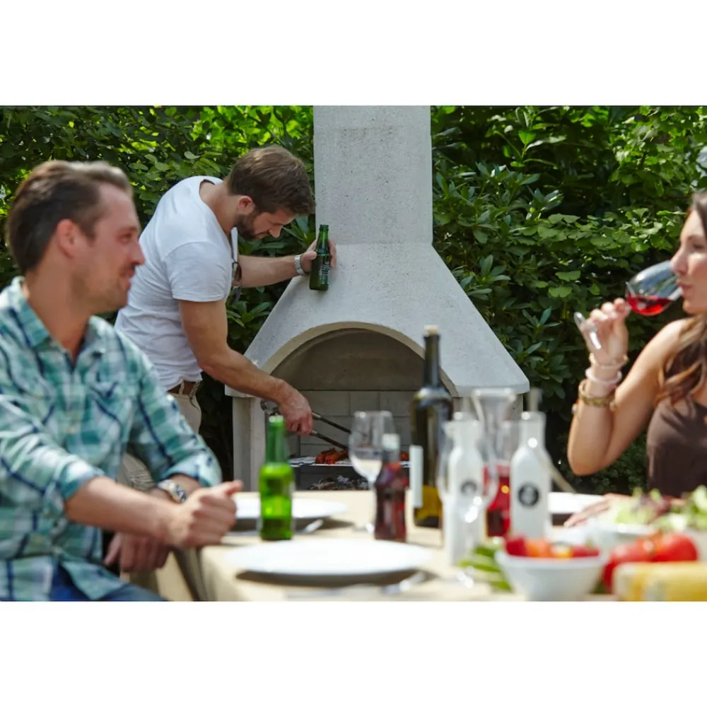 buschbeck Rondo Gartengrillkamin weiß New