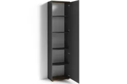 byLIVING Garderobe JAKOB, Breite 49 cm, Old Wood/anthrazit, Spiegeltür weiß Clearance