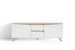 byLIVING TV-Board VALENTIN, Breite 160 cm, /Artisan Eiche (Eiche-Optik) weiß Clearance