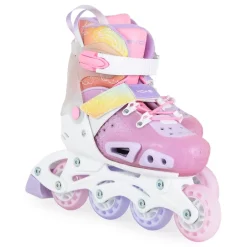 Byox Inliner Dizzy pink Glitzer PU-Räder Stoßdämpfer ABEC-5-Lager verstellbar M (Gr. 34-38) Sale