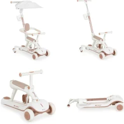 Byox Kinderroller Cornet 6 in 1 Multifunktionsroller Rutscher Musik Becherhalter weiß grün Discount
