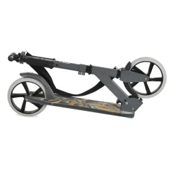 Byox Kinderroller Flurry klappbar, Seitenständer, höhenverstellbar, PU-Räder grau rosa Clearance