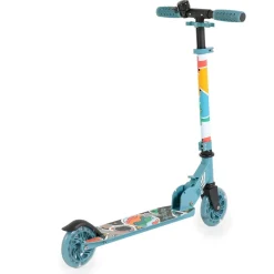 Kinderroller Miracle faltbar LED-PU-Räder ABEC-7 Klingel Höhe einstellbar blau ^ Byox Hot