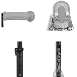 Kinderroller Rapture aus Aluminium, Wassertransferdruck, PU Leuchtende Räder türkis ^ Byox Online
