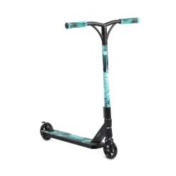 Byox Kinderroller Shock Aluminium PU Räder, ABEC-9, Hinterradbremse, Stoßdämpfer blau rot New