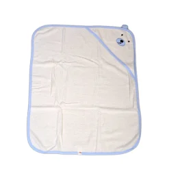 Cangaroo Baby Badetuch Baloo Kapuze 90 x 70 cm 100% Baumwolle Handtuch ab Geburt blau Discount