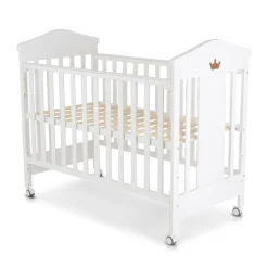 Babybett Wing 120 x 60 cm Gitterbett Buchenholz Räder 3 Höhenpositionen ^ Cangaroo Outlet