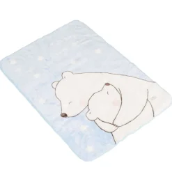 Babydecke 110 x 80 cm Softy Sweet Bärenmotiv Kuscheldecke Schmusedecke blau ^ Cangaroo New