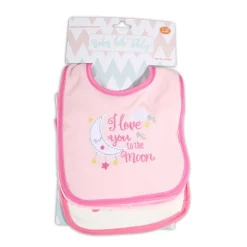 Babylatz 3er Set Tibby Selbstverschluss, wasserfest waschbar ab Geburt ^ Cangaroo Clearance