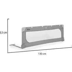Bettschutzgitter Leinen 130 cm Bettgitter Rausfallschutz Front klappbar türkis ^ Cangaroo Hot