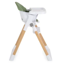 Kinderhochstuhl Almond Holzoptik klappbar Doppeltablett Sicherheitsgurt grün ^ Cangaroo Outlet