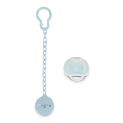 Schnuller, Schnullerkette Star, Schutzdeckel, Schnullerband, ab Geburt blau ^ Cangaroo Hot